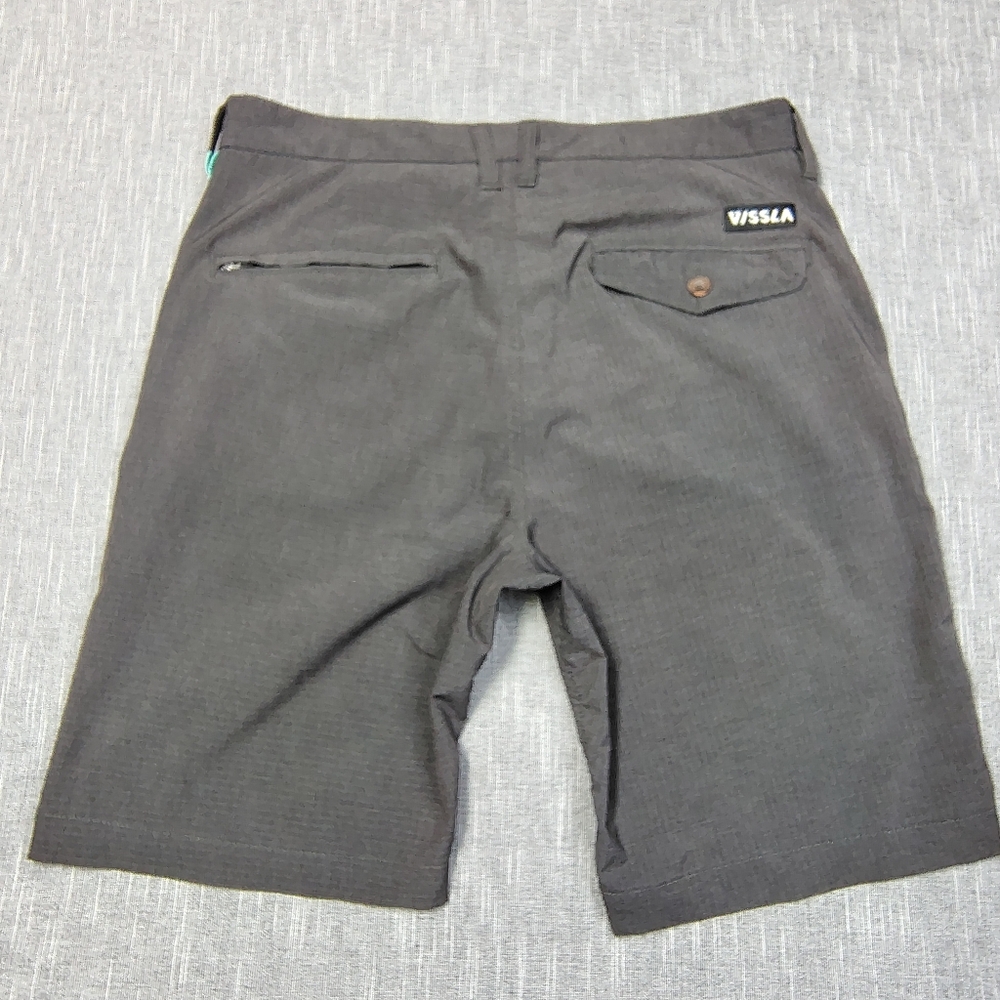 Vissla Shorts Mens Size 31 Gray Walkshorts Stretch Casual Quick Dry - Picture 9 of 13